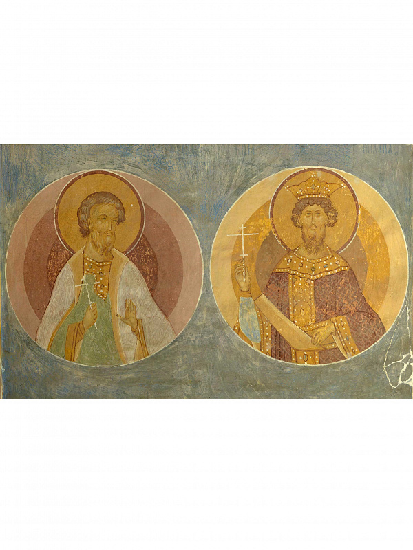 Мученики Михаил, князь Черниговский и боярин Феодор (фреска)  