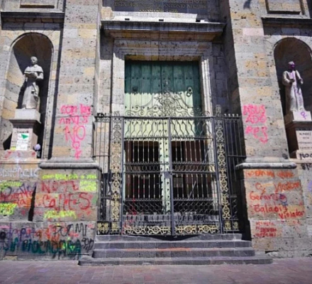 Cathedrals, churches in Mexico vandalized during International Women’s Day marches