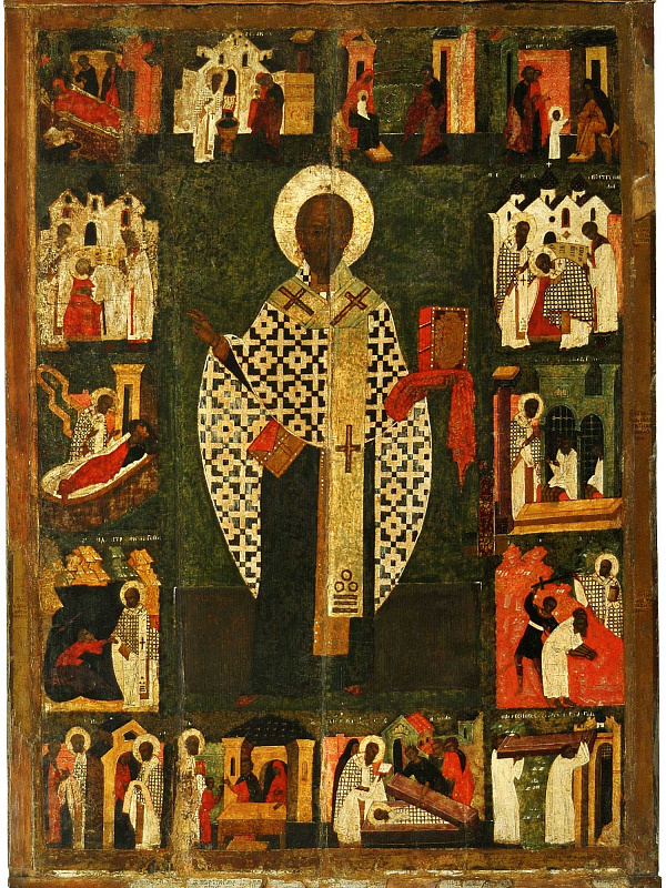 Святой Никола Зарайский, с житием (Ярославская)  