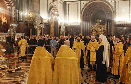 Ковчег с мощами святителя Спиридона Тримифунтского доставлен в Храм Христа Спасителя г. Москвы