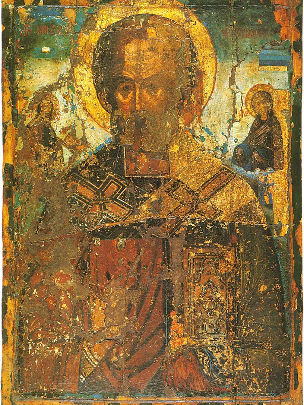 Святитель Николай, с Никейским чудом  