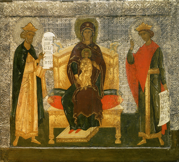 Богоматерь с Младенцем (на престоле, с предстоящими Давидом и Соломоном)