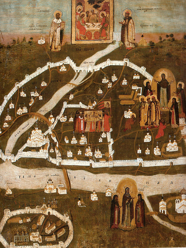 Видение старца Дорофея с планом Пскова