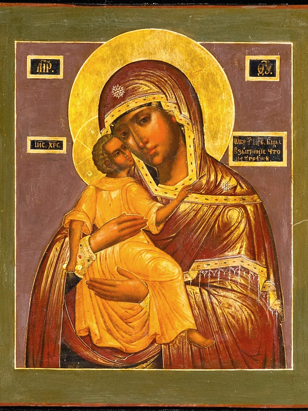 Угрешская икона Божьей Матери «Взыграние Младенца» 