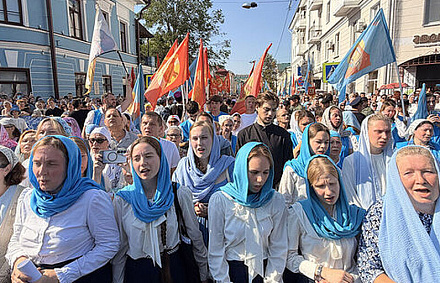 В Казани состоялся традиционный крестный ход с Казанской иконой Божией Матери