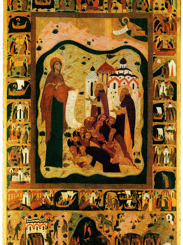 Моление св. Савватия и Зосимы Соловецких Богоматери Боголюбской (с житием преподобных)  