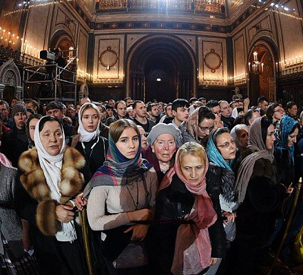 Due milioni e mezzo di russi sono venuti nelle chiese per Natale