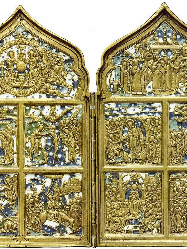 Двунадесятые праздники (складень-тетраптих)