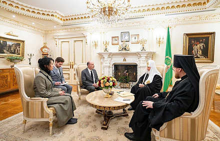 Святейший Патриарх Кирилл встретился с французским общественным деятелем Пьером де Голлем