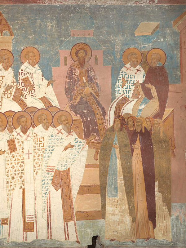 Шестой Вселенский собор (фреска Дионисия)