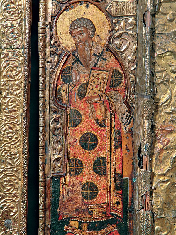 Святитель Тарасий Константинопольский (резьба)