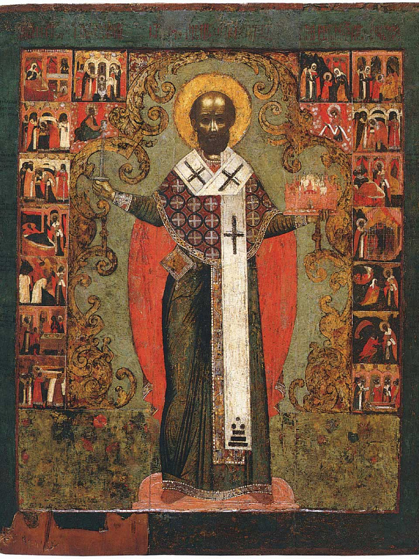 Никола Ратный, с житием и Никейским чудом  