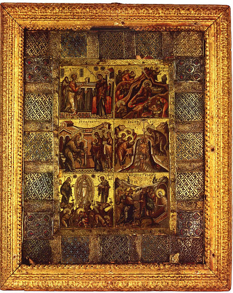 Шесть праздников (мозаическая икона)