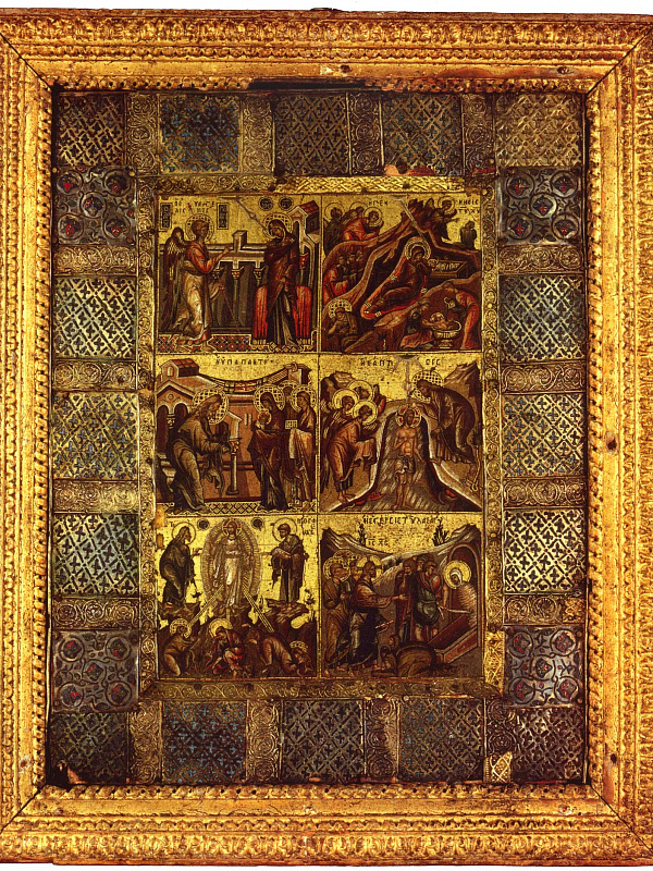 Шесть праздников (мозаическая икона)