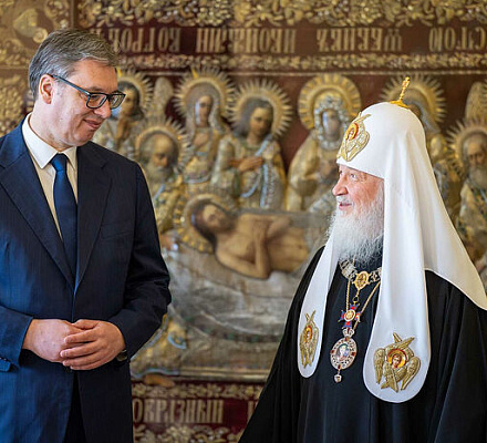 Предстоятель Русской Православной Церкви награжден высшим орденом Республики Сербия