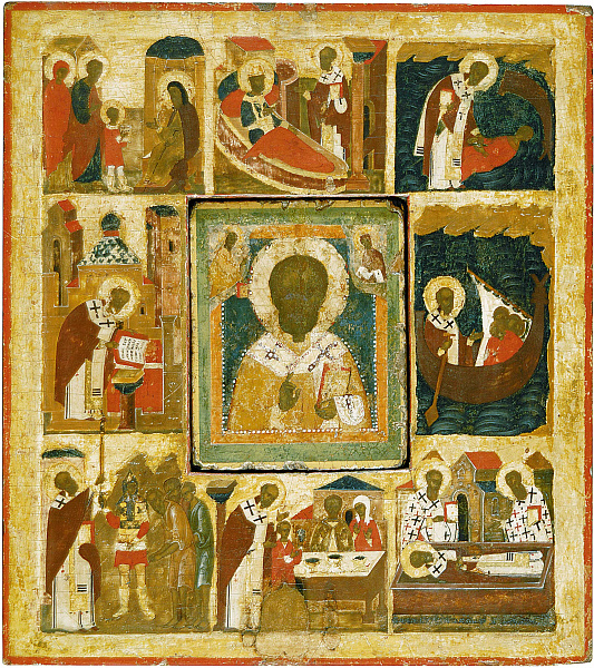Никола Великорецкий, с житием (Сольвычегодская)  
