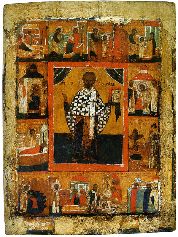 Святитель Николай Чудотворец, житийная, с Никейским чудом 