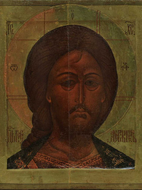 Спас оплечный (Господь Вседержитель), в окладе