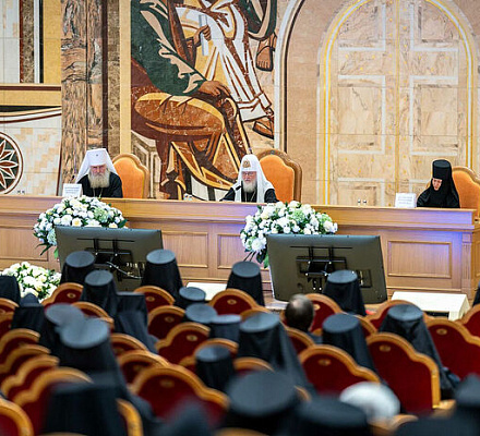 Святейший Патриарх Кирилл принял участие в Собрании игуменов и игумений монастырей Русской Православной Церкви