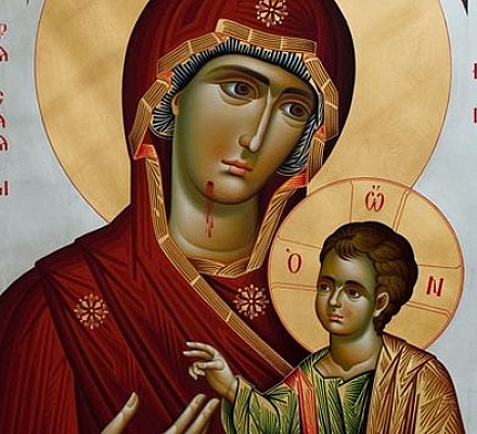 Iberische Ikone der Mutter Gottes