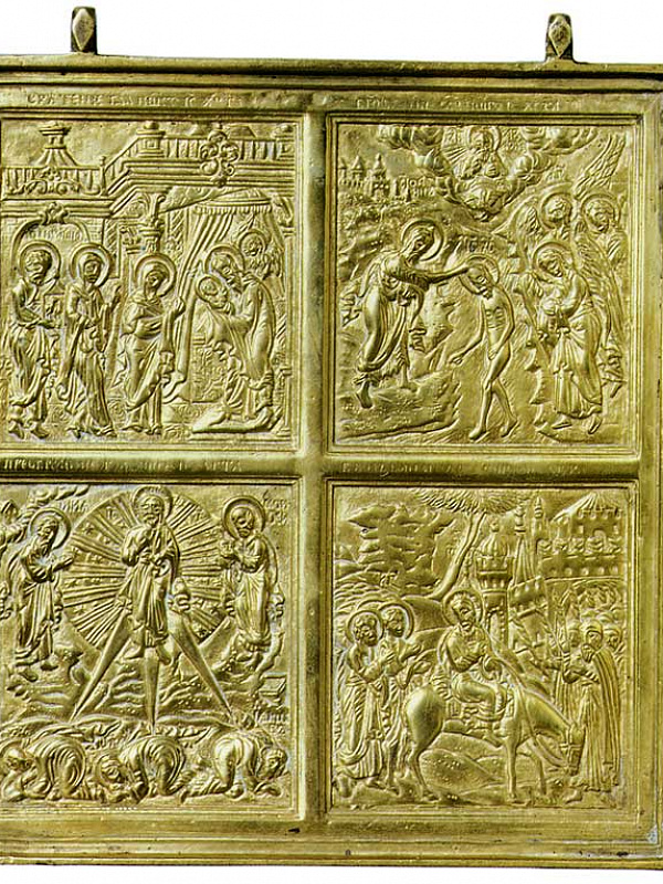 Праздники, складень трехстворчатый (Поморье)