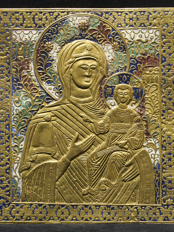 Смоленская икона Божьей Матери «Одигитрия» (литьё)  