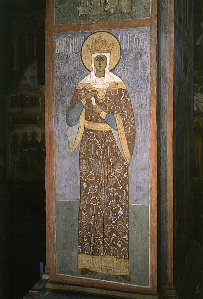 Равноапостольная Великая княгиня Ольга Киевская, фреска 