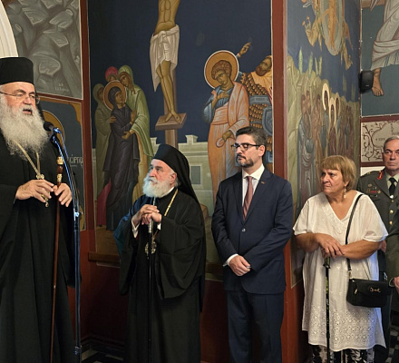 Теплый прием Предстоятеля Кипрской Церкви в городе Ксанти