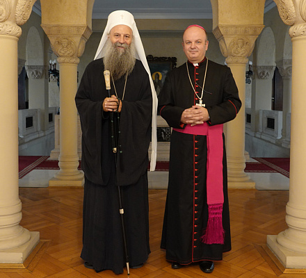 Патриарх Порфирий побеседовал с епископом Фабианом Свалином