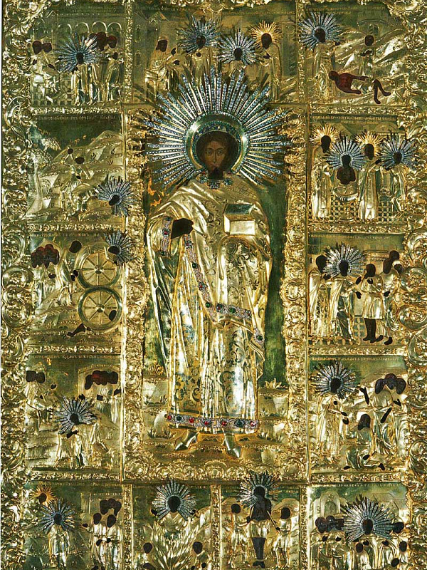 Великомученик Пантелеимон Целитель, с житием (Афонская) 