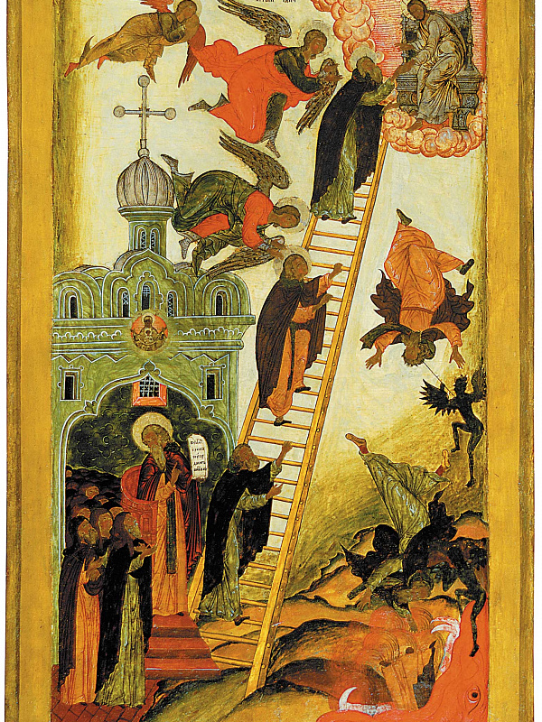 Лествица духовная; видение преподобного Иоанна Лествичника (Поонежье)