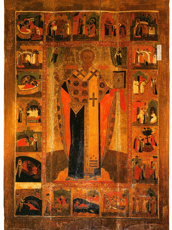 Никола Зарайский, с житием (Костромская)