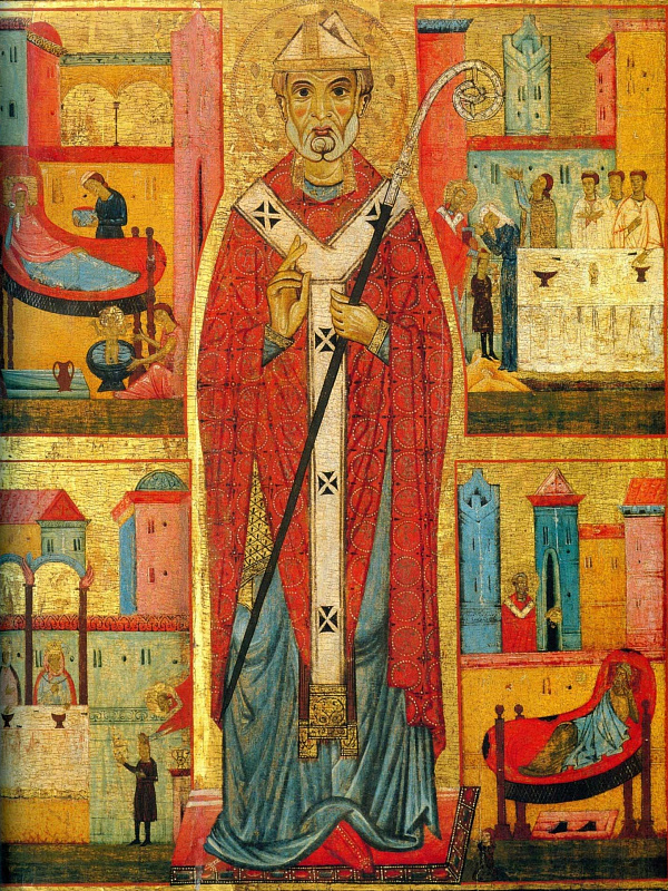 Святой Николай со сценами жития (работа М. ди Бальдовино) 