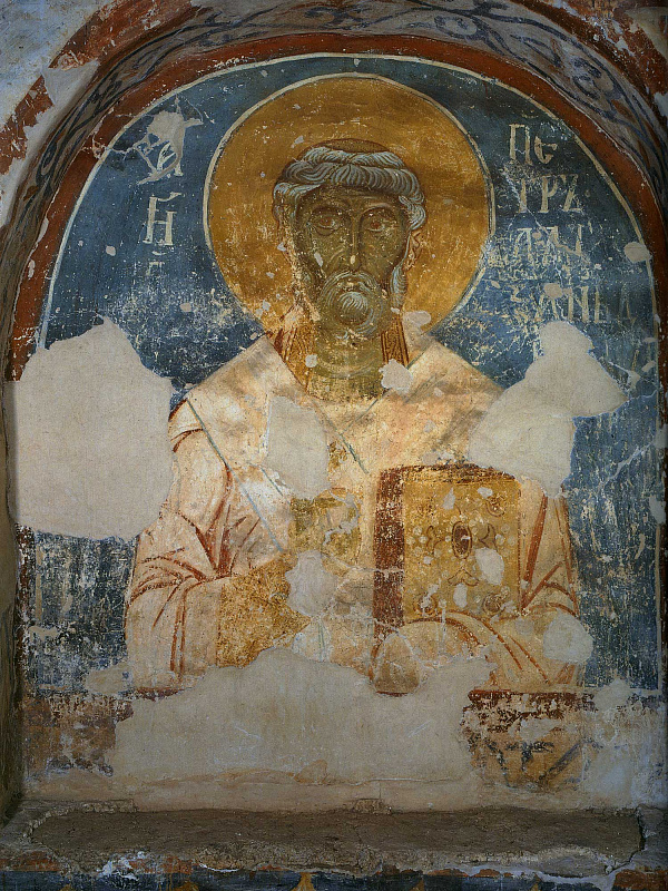 Священномученик Петр Александрийский (фреска)  