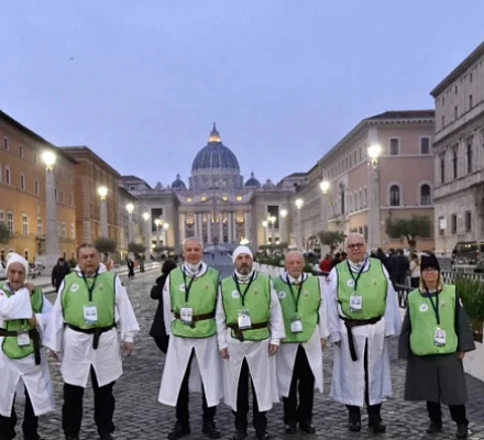 Reimagined Templar Knights provide assistance to 2025 Jubilee pilgrims