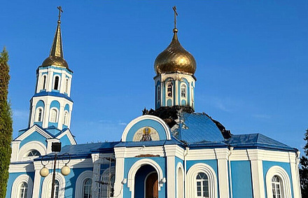 В результате атаки ВСУ пострадал Покровский храм в пос. Коренево Курской области