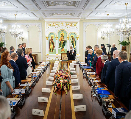 Святейший Патриарх Кирилл возглавил работу Бюро президиума Всемирного русского народного собора