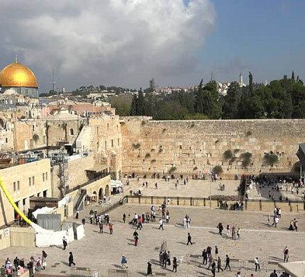 La nebbia avvolse il Monte del Tempio a Gerusalemme