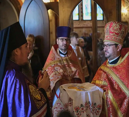 Освящение полихромии в Старгардском православном храме