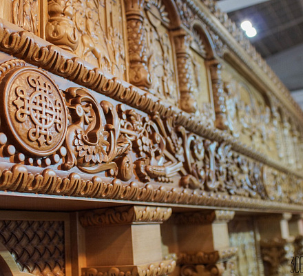 Antiguo iconostasio restaurado en Siria