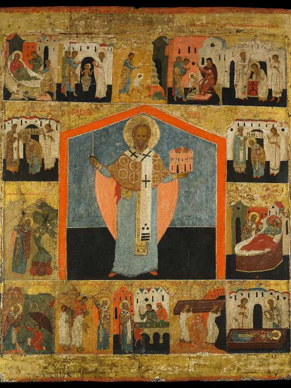 Никола Можайский, с житием  