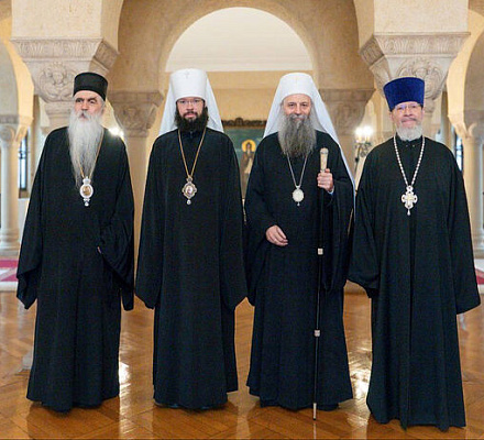 Святейший Патриарх Сербский Порфирий принял митрополита Волоколамского Антония