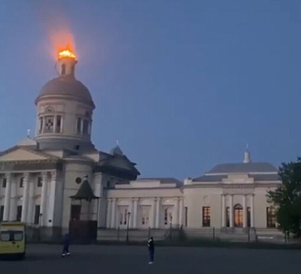 В результате атаки ВСУ пострадал Никольский собор в поселке Епифань Тульской области