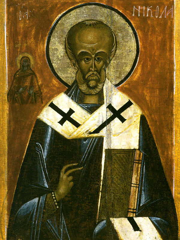 Святой Никола, с Богоматерью  