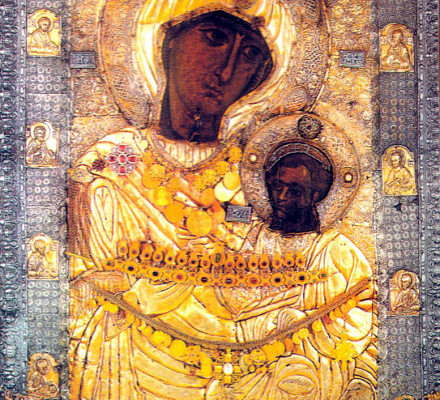 Обретение первообраза Иверской иконы Божьей Матери на горе Афон