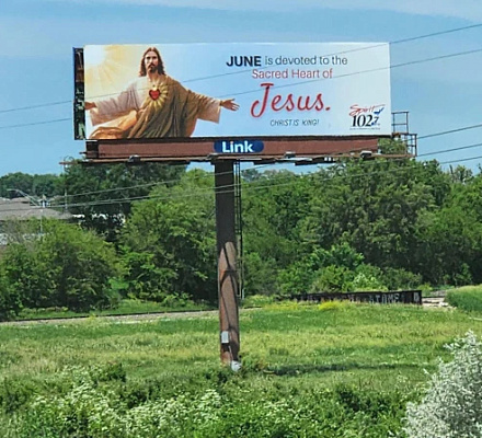 Sacred Heart billboard campaign kicks off in Nebraska