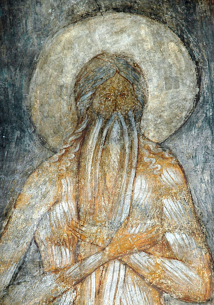 Преподобный Онуфрий Великий, фреска