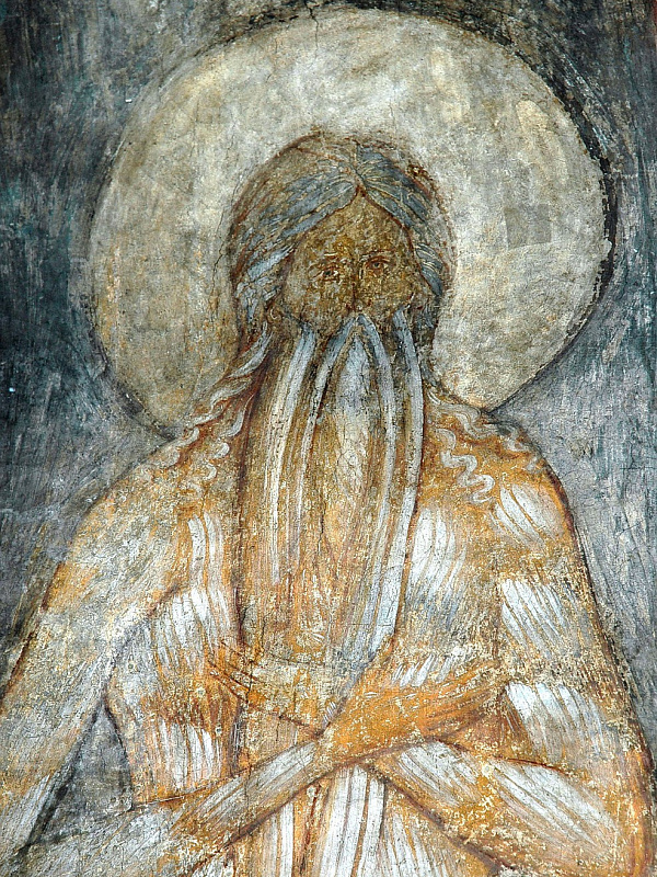 Преподобный Онуфрий Великий, фреска