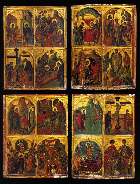 Праздники и святые (тетраптих)