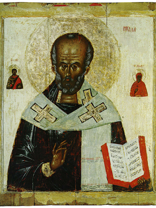 Николай Чудотворец, с избранными святыми (Новгородская)  